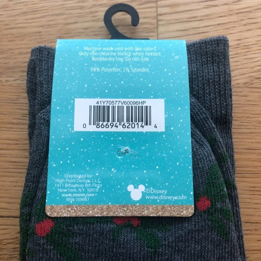 Disney Christmas Mickey Mouse Socks Stocking Stuffer NWT